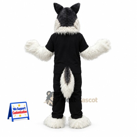 Wolf Mascot Costume - Black Uniform Wolf Mascot Costume - Black Uniform