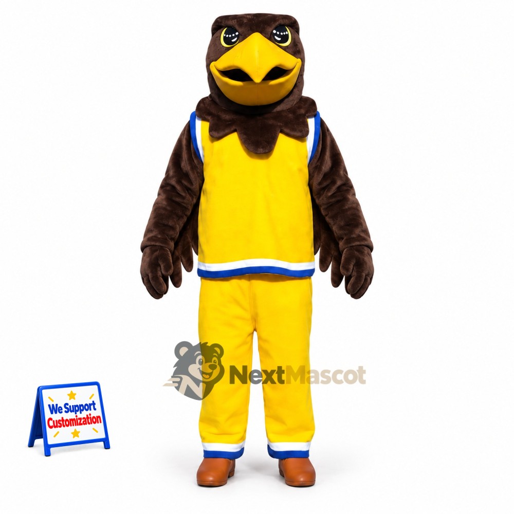 Eagle Mascot Costume - Yellow Uniform
