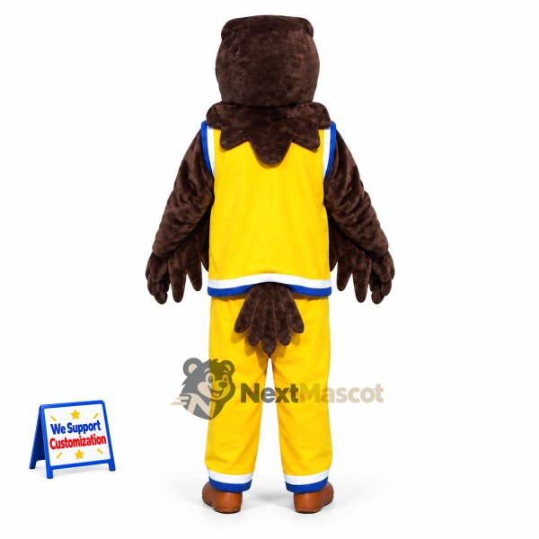 Eagle Mascot Costume - Yellow Uniform Eagle Mascot Costume - Yellow Uniform