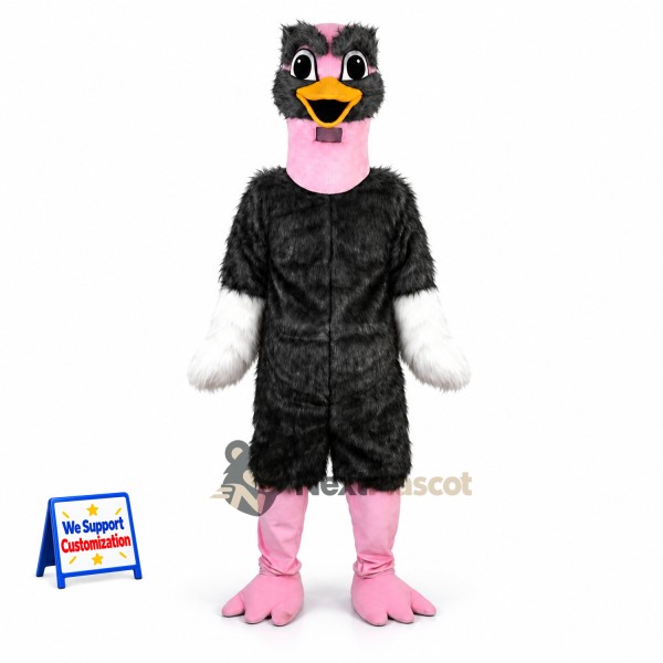 Ostrich Mascot Costume - Black