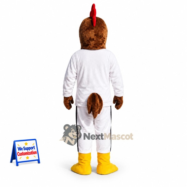 Rooster Mascot Costume - White Uniform for Parades Rooster Mascot Costume - White Uniform for Parades