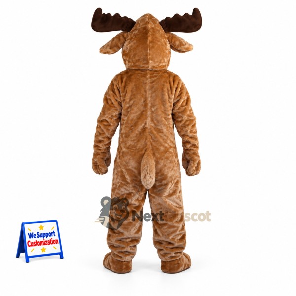 Moose Mascot Costume - Brown for Community Events Moose Mascot Costume - Brown for Community Events