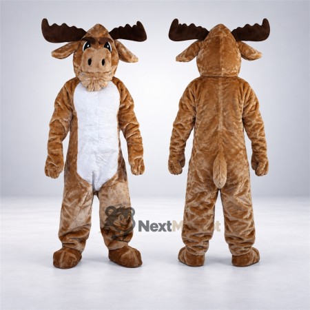 Moose Mascot Costume - Brown for Community Events Moose Mascot Costume - Brown for Community Events