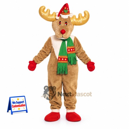 Reindeer Mascot Costume - Christmas Theme Reindeer Mascot Costume - Christmas Theme