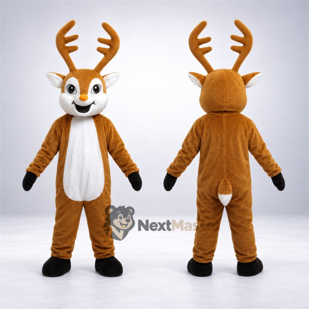 Deer Mascot Costume - Brown for Festivals Deer Mascot Costume - Brown for Festivals