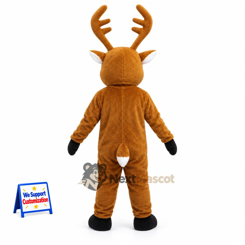 Deer Mascot Costume - Brown for Festivals Deer Mascot Costume - Brown for Festivals