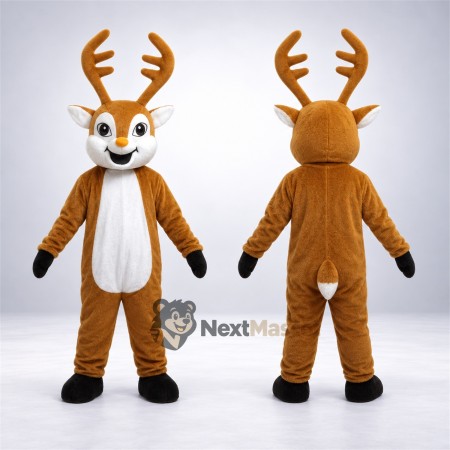 Deer Mascot Costume - Brown for Festivals Deer Mascot Costume - Brown for Festivals
