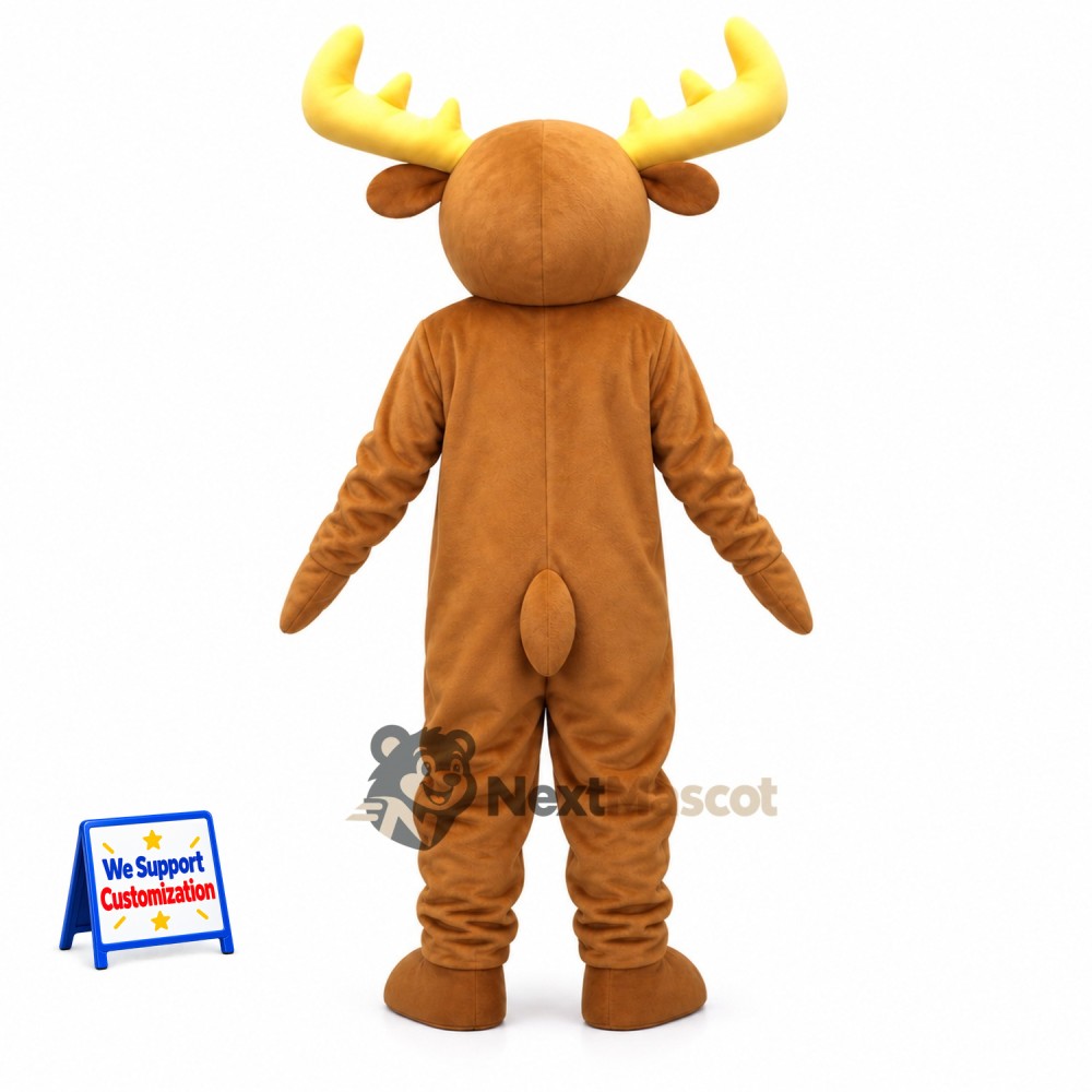 Moose Mascot Costume - Brown for Festivals Moose Mascot Costume - Brown for Festivals