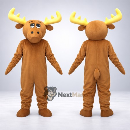 Moose Mascot Costume - Brown for Festivals Moose Mascot Costume - Brown for Festivals