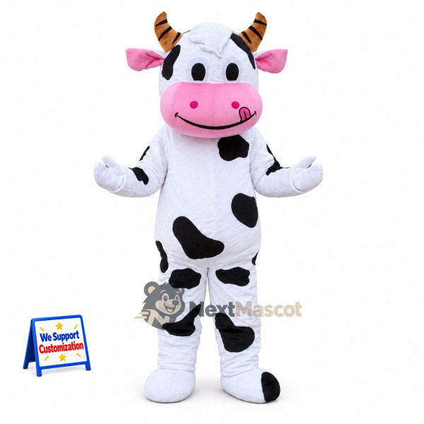 Cow Mascot Costume - Spotted for School Spirit