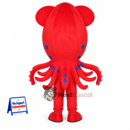 Squid Mascot Costume - Red