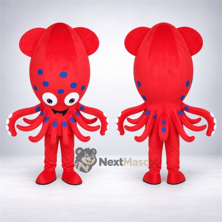 Squid Mascot Costume - Red