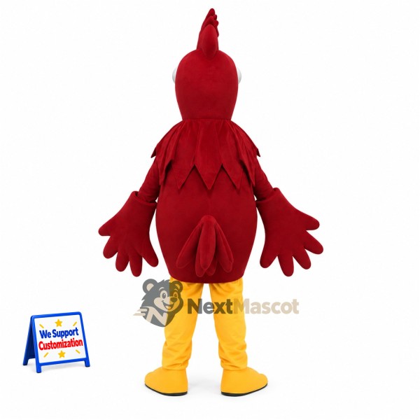 Rooster Mascot Costume - Red for Festivals Rooster Mascot Costume - Red for Festivals