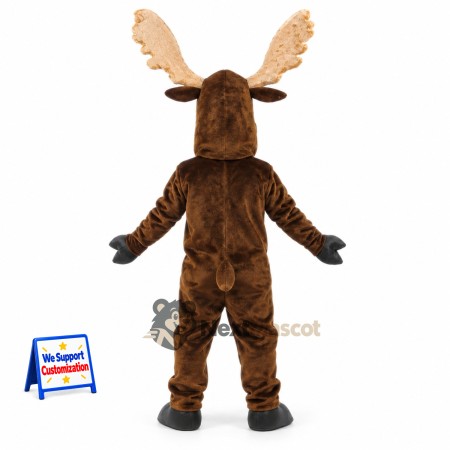 Moose Mascot Costume - Brown for Birthday Parties Moose Mascot Costume - Brown for Birthday Parties