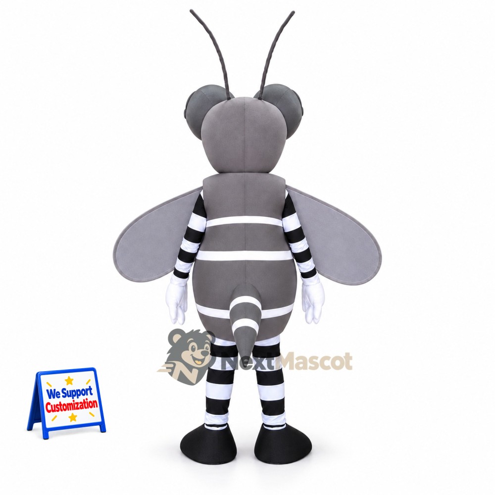 Grasshopper Mascot Costume - Gray Grasshopper Mascot Costume - Gray