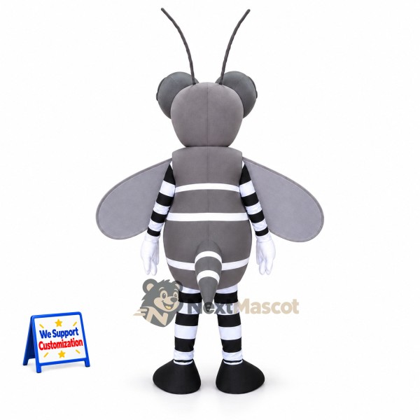 Grasshopper Mascot Costume - Gray Grasshopper Mascot Costume - Gray