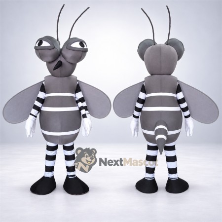 Grasshopper Mascot Costume - Gray Grasshopper Mascot Costume - Gray