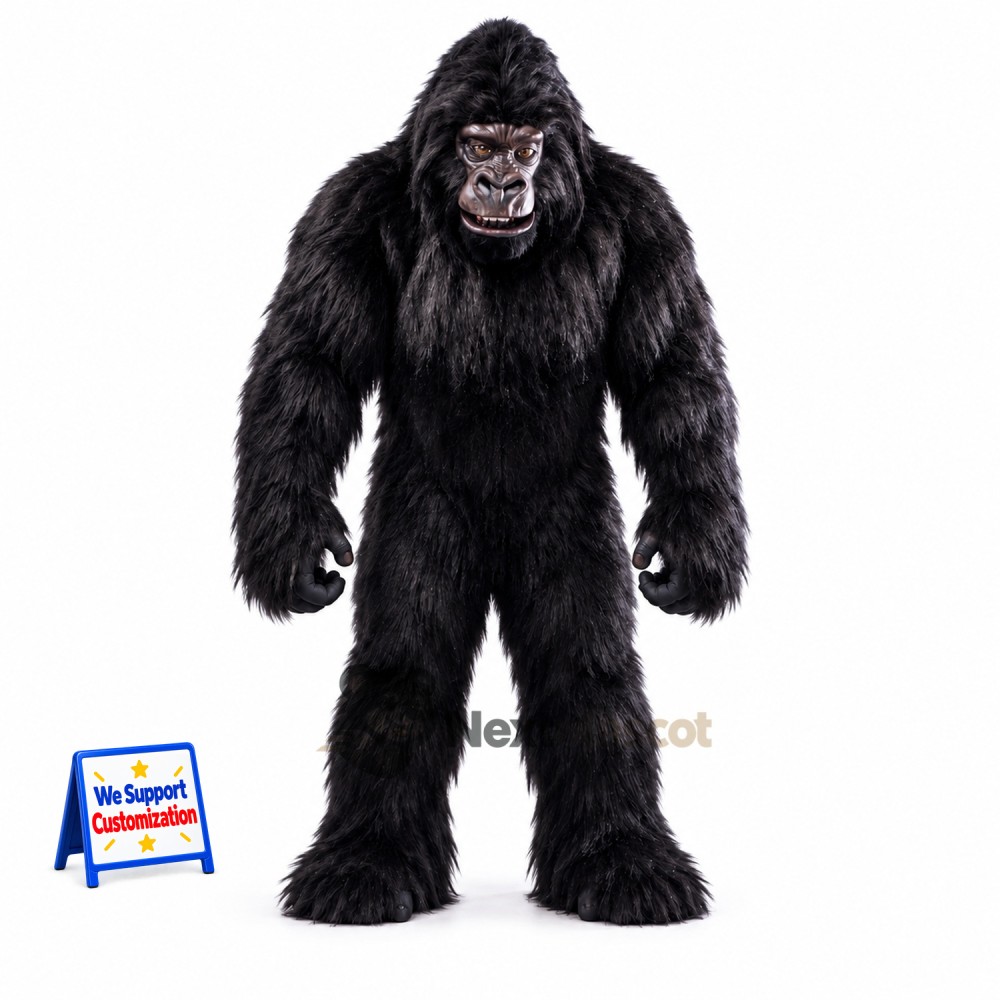 Gorilla Mascot Costume - Black for Sports Days Gorilla Mascot Costume - Black for Sports Days