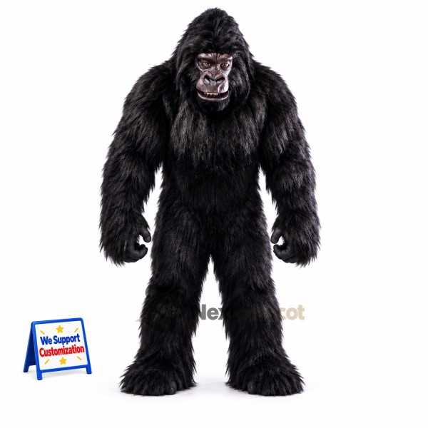 Gorilla Mascot Costume - Black for Sports Days