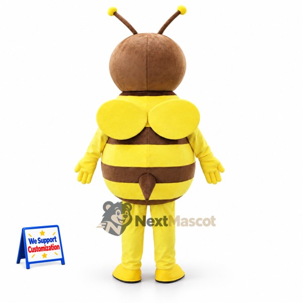 Bee Mascot Costume - Brown and Yellow for Garden Events Bee Mascot Costume - Brown and Yellow for Garden Events
