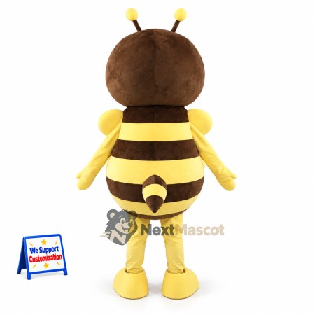 Bee Mascot Costume - Brown and Yellow for Nature Events Bee Mascot Costume - Brown and Yellow for Nature Events