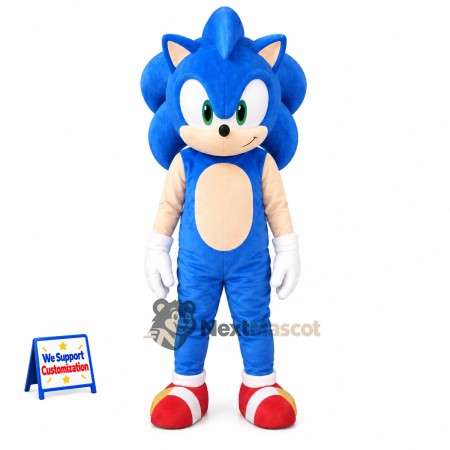 Hedgehog Mascot Costume - Blue Hedgehog Mascot Costume - Blue