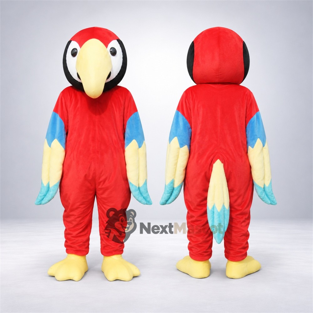 Parrot Mascot Costume - Red for Parades Parrot Mascot Costume - Red for Parades