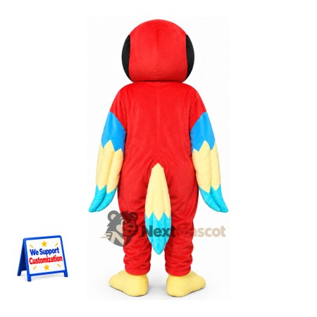 Parrot Mascot Costume - Red for Parades Parrot Mascot Costume - Red for Parades