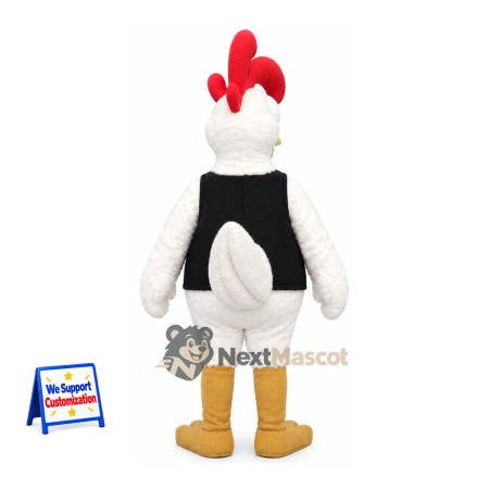 Rooster Mascot Costume - Black Vest Rooster Mascot Costume - Black Vest