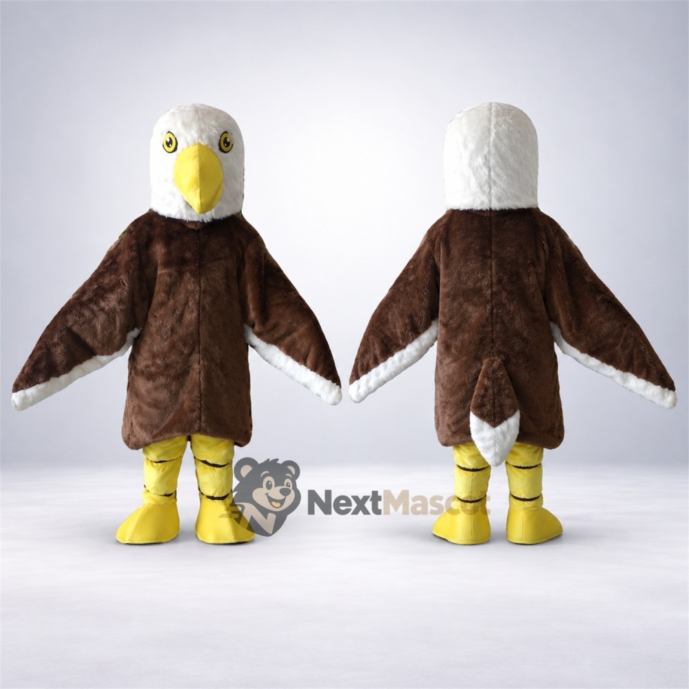 Eagle Mascot Costume - Brown for Festivals Eagle Mascot Costume - Brown for Festivals