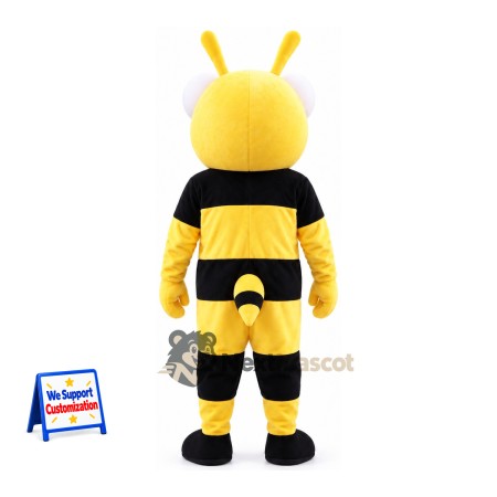 Bee Mascot Costume - Yellow, Tall Antennae Bee Mascot Costume - Yellow, Tall Antennae