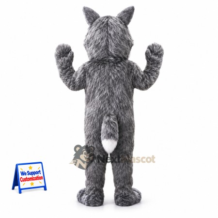 Wolf Mascot Costume - Gray for Grand Openings Wolf Mascot Costume - Gray for Grand Openings