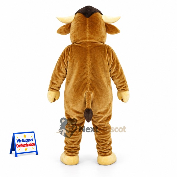 Bull Mascot Costume - Brown for Community Events Bull Mascot Costume - Brown for Community Events
