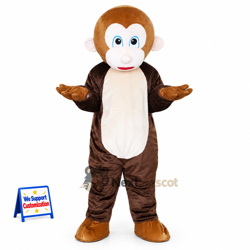 Monkey Mascot Costume - Brown for Parades Monkey Mascot Costume - Brown for Parades