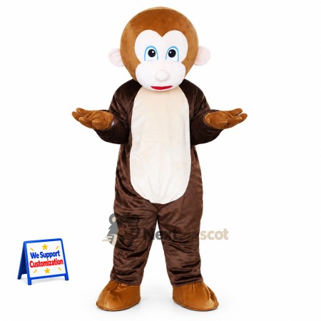 Monkey Mascot Costume - Brown for Parades Monkey Mascot Costume - Brown for Parades