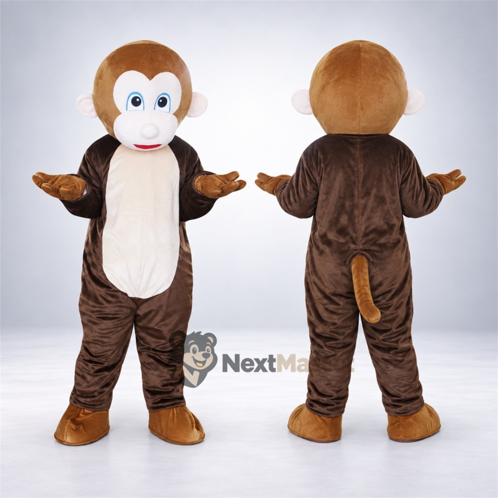 Monkey Mascot Costume - Brown for Parades Monkey Mascot Costume - Brown for Parades