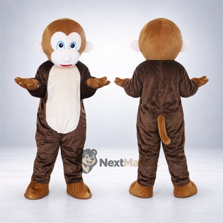 Monkey Mascot Costume - Brown for Parades Monkey Mascot Costume - Brown for Parades