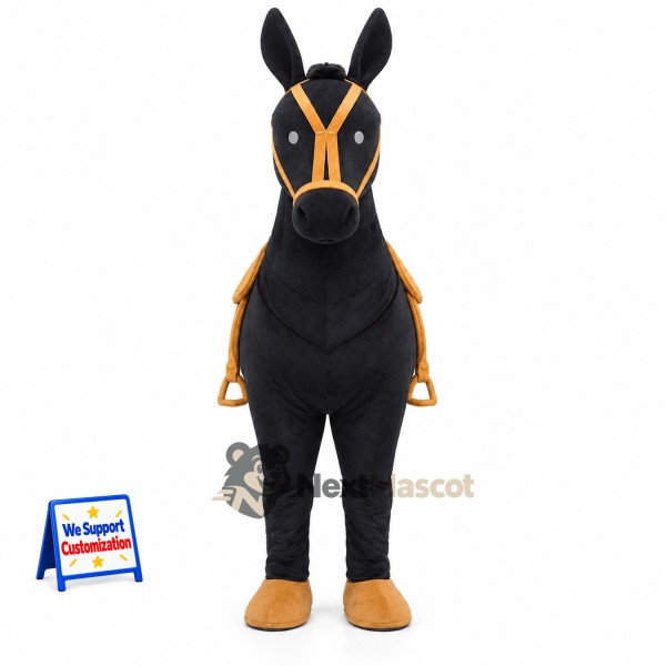 Horse Mascot Costume - Black