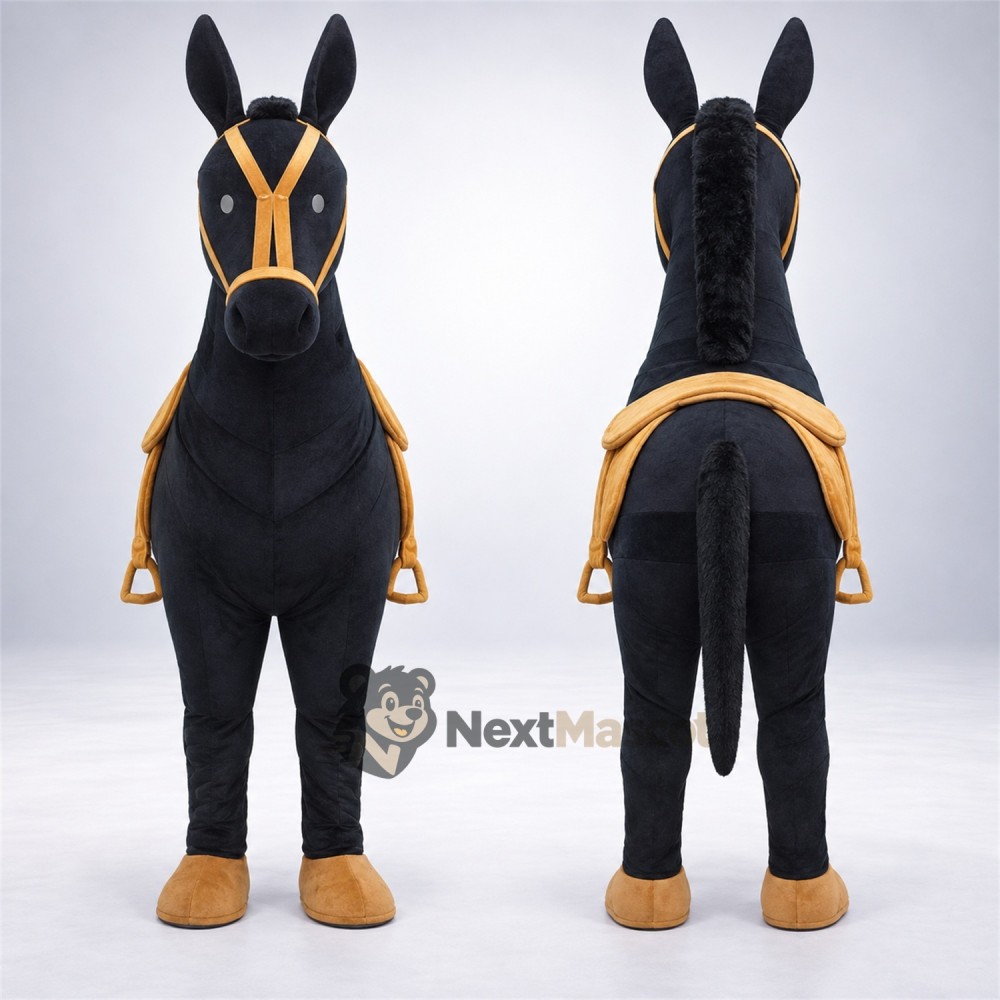 Horse Mascot Costume - Black
