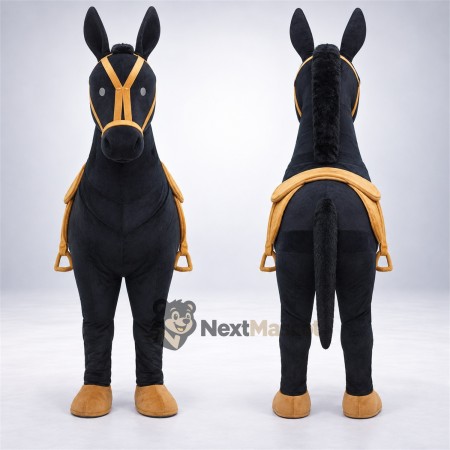 Horse Mascot Costume - Black