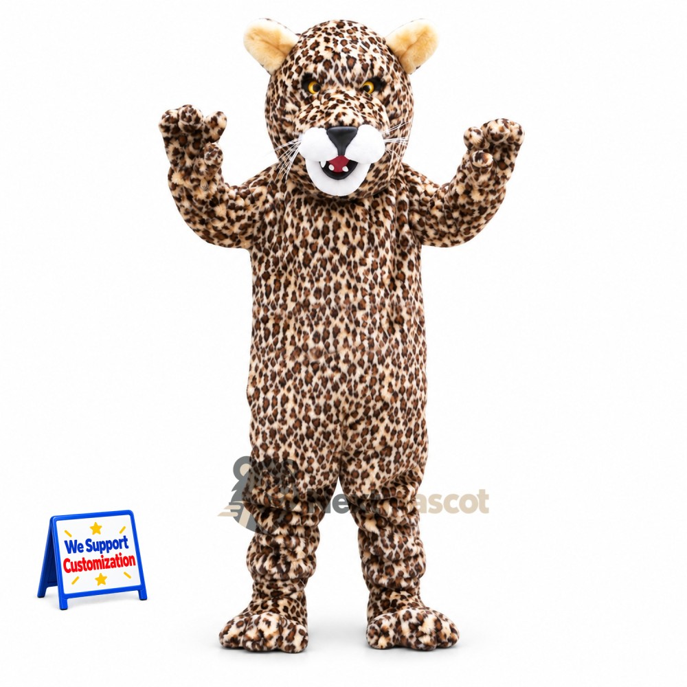 Leopard Mascot Costume - Spotted for Community Events Leopard Mascot Costume - Spotted for Community Events