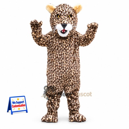 Leopard Mascot Costume - Spotted for Community Events Leopard Mascot Costume - Spotted for Community Events