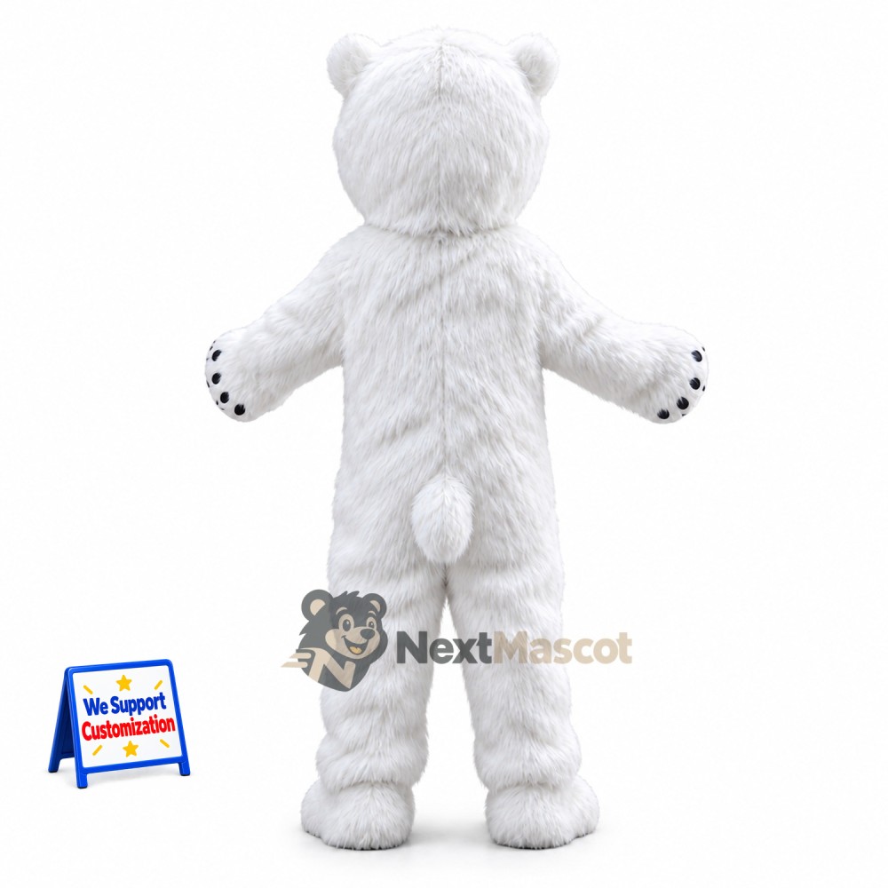 Bear Mascot Costume - White for School Events Bear Mascot Costume - White for School Events