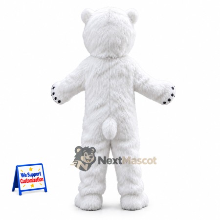 Bear Mascot Costume - White for School Events Bear Mascot Costume - White for School Events