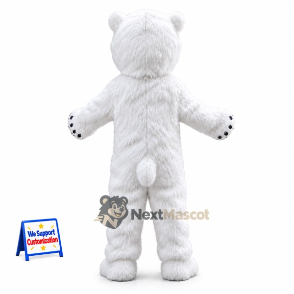 Bear Mascot Costume - White for School Events Bear Mascot Costume - White for School Events