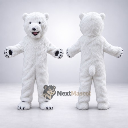 Bear Mascot Costume - White for School Events Bear Mascot Costume - White for School Events