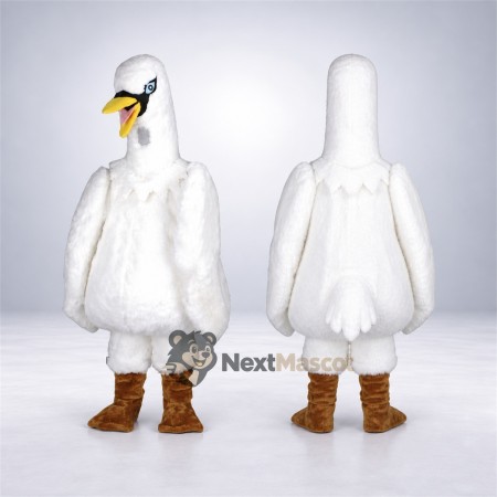 Swan Mascot Costume - White Swan Mascot Costume - White