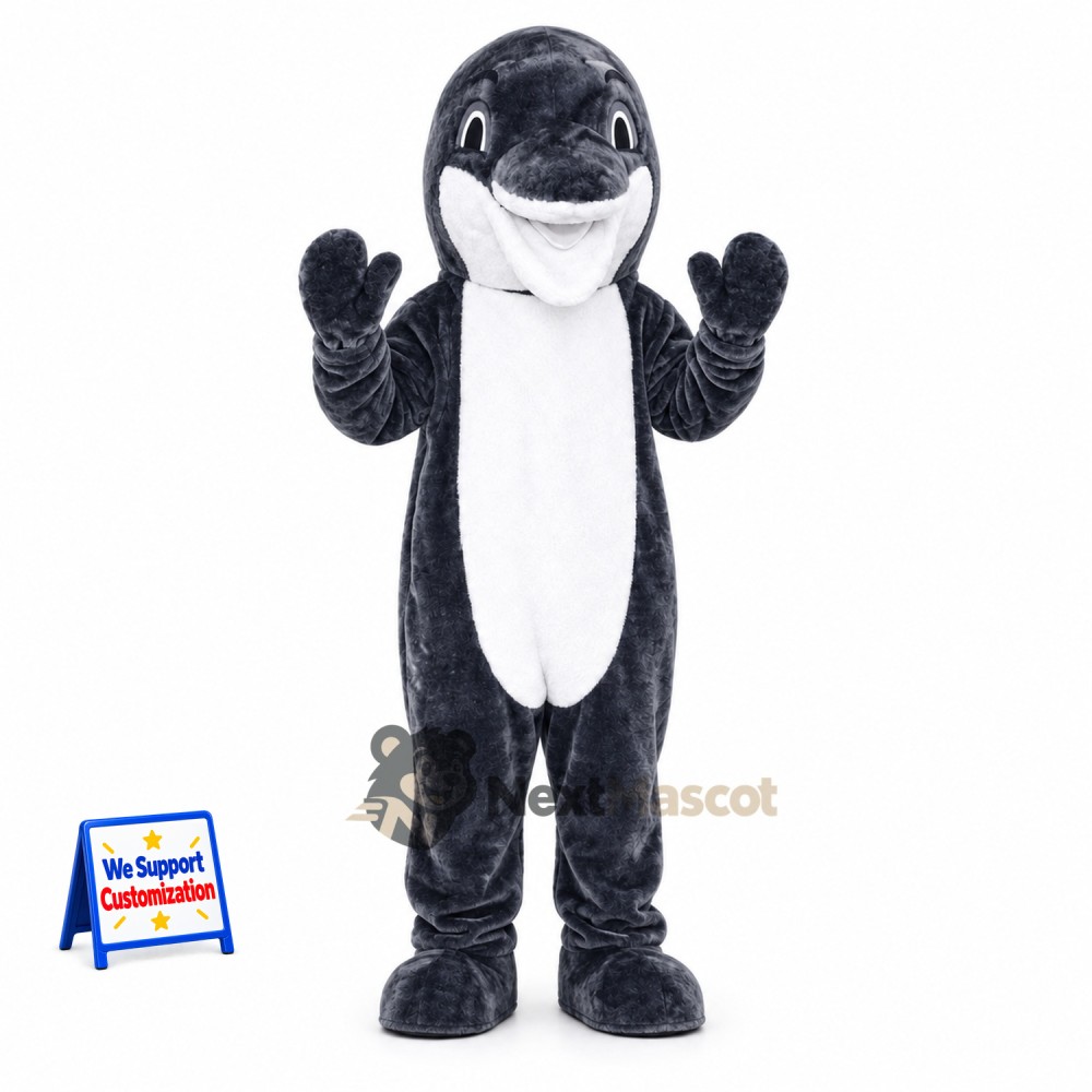 Orca Mascot Costume - Black and White Orca Mascot Costume - Black and White