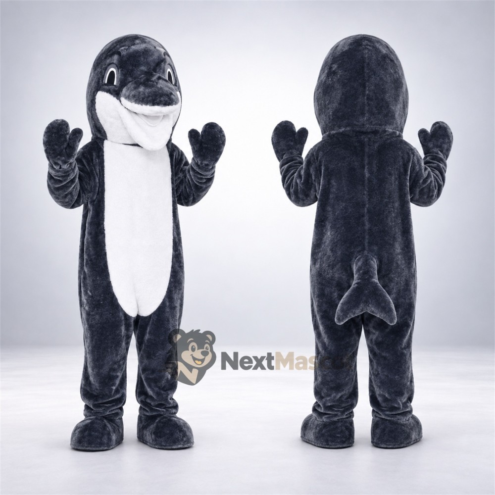 Orca Mascot Costume - Black and White Orca Mascot Costume - Black and White