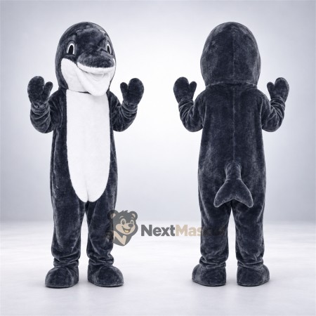 Orca Mascot Costume - Black and White Orca Mascot Costume - Black and White